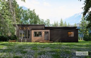 The Avondale is a stunning 2 bedroom 1 bathroom park model home built by Little Rock Manufacturing in Canada