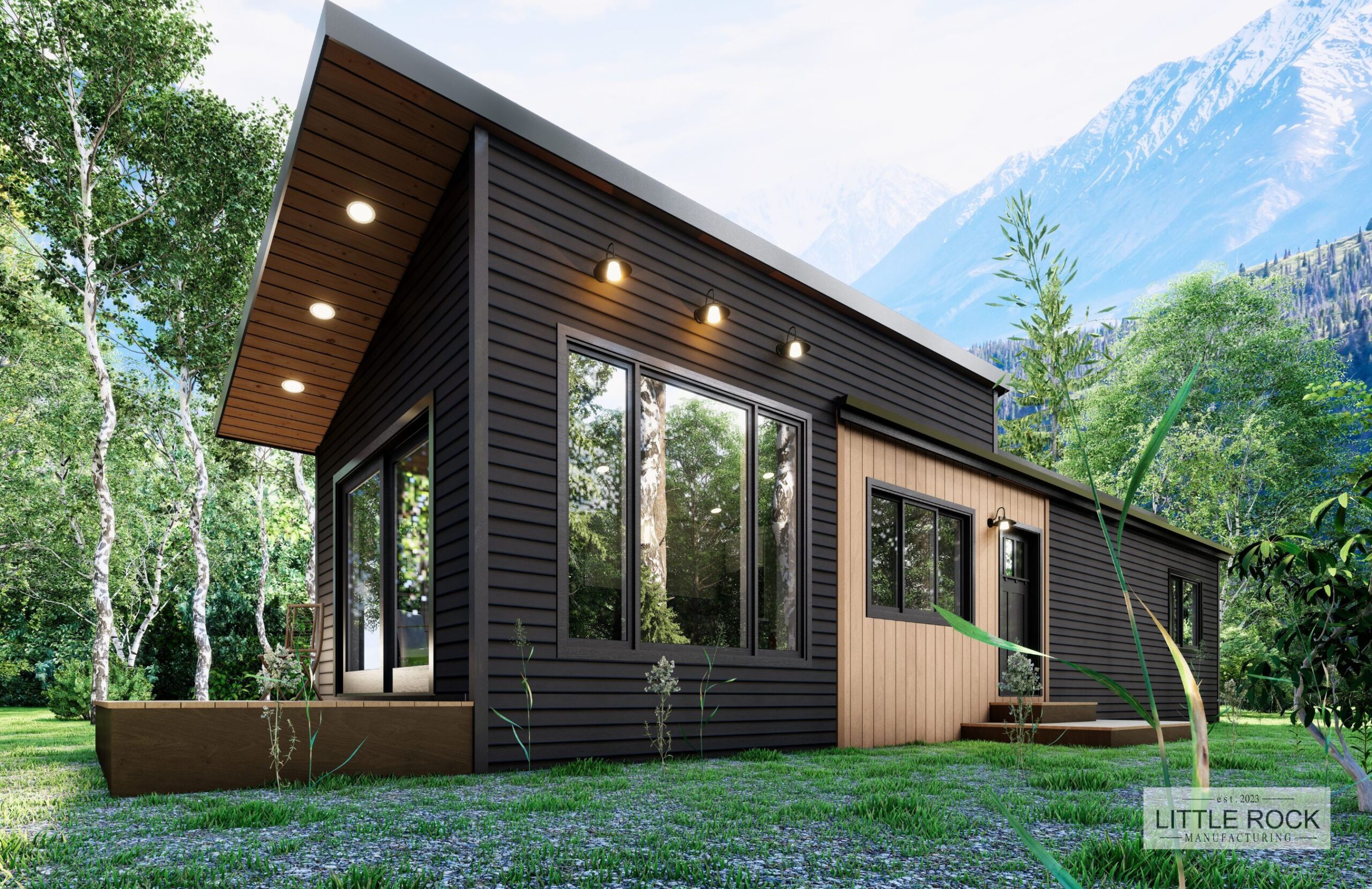 The Avondale is a stunning 2 bedroom 1 bathroom park model home built by Little Rock Manufacturing in Canada The Avondale is a stunning 2 bedroom 1 bathroom park model home built by Little Rock Manufacturing in Canada