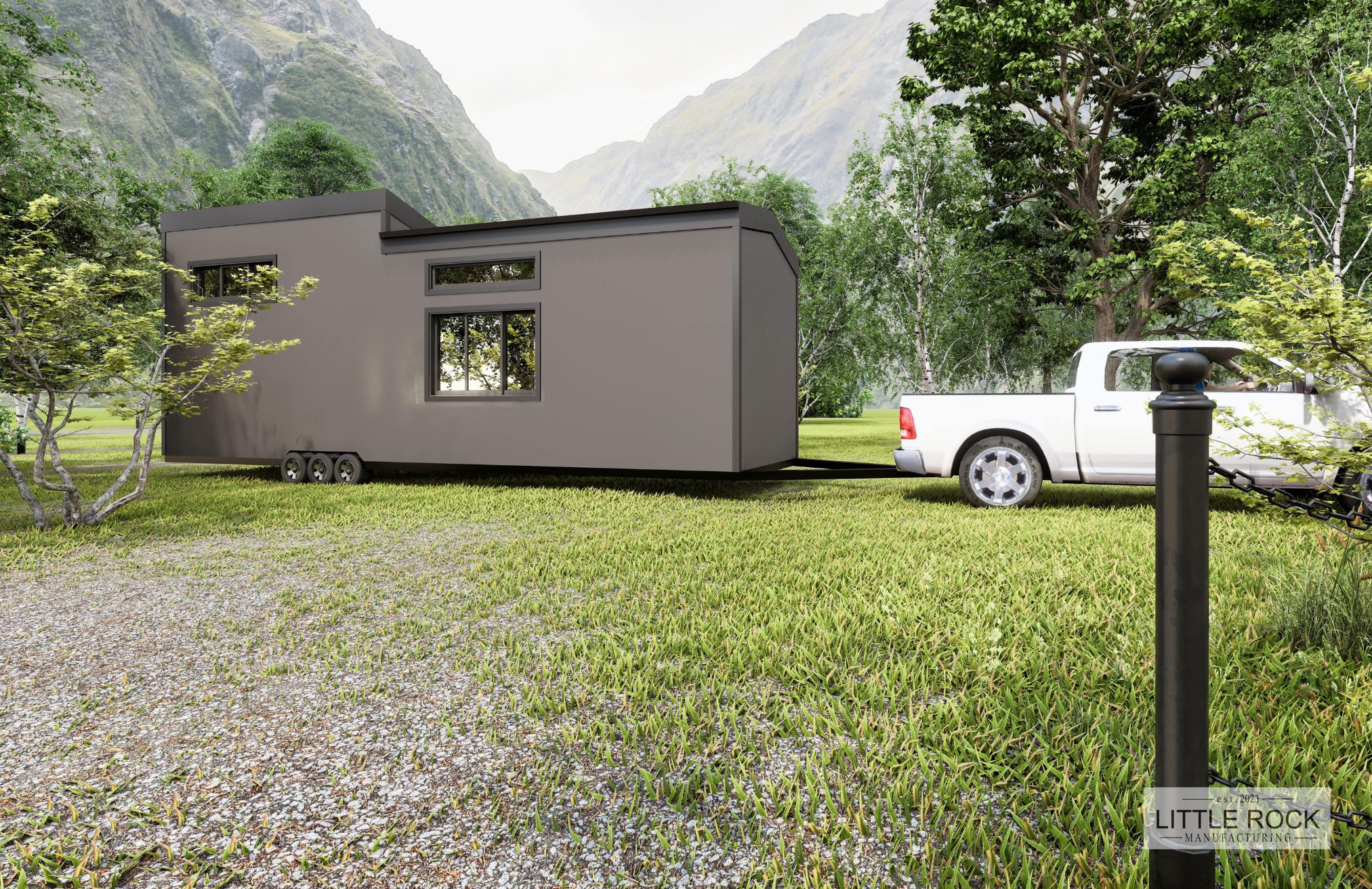The Phoenix is a remarkable tiny home built by Little Rock Manufacturing in Canada