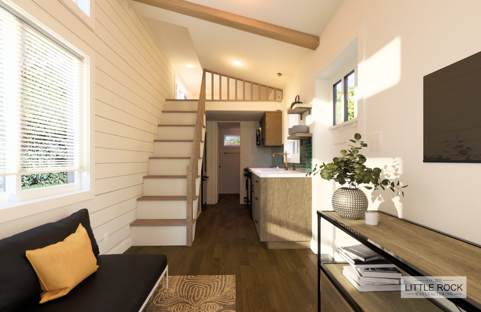 The Phoenix is a remarkable tiny home built by Little Rock Manufacturing in Canada