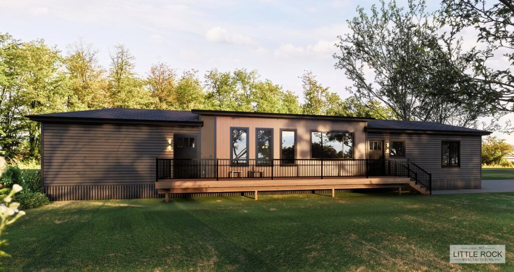 The Weston is a delightful 3-bedroom, 2-bathroom mobile home built by Little Rock Manufacturing in Canada