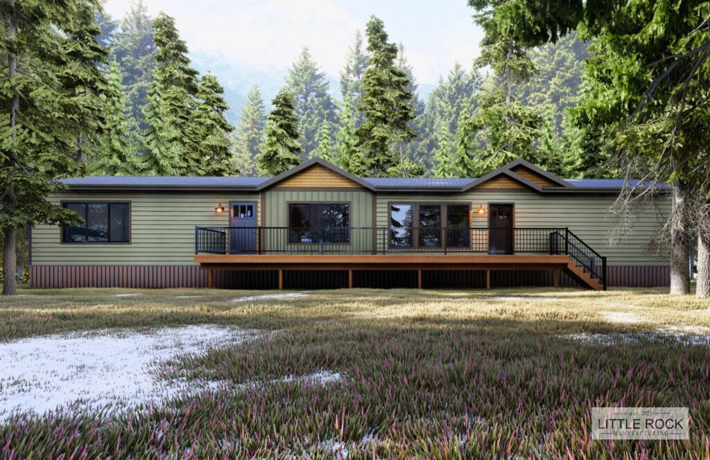 The Woodland is an exquisite 4-bedroom, 2-bathroom mobile home built by Little Rock Manufacturing in Canada The Woodland is an exquisite 4-bedroom, 2-bathroom mobile home built by Little Rock Manufacturing in Canada