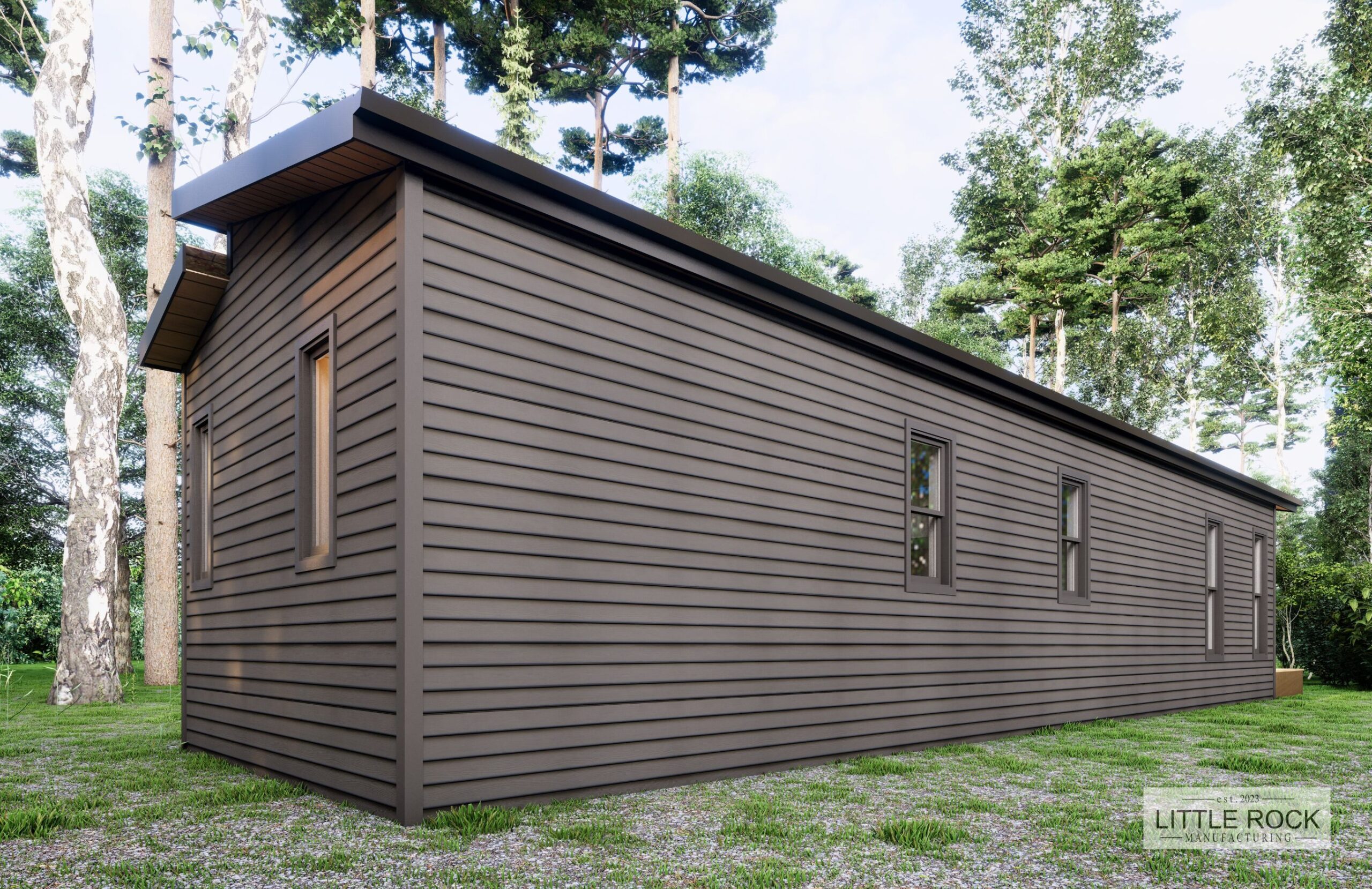 The Denver is a charming 705 square foot house built by Little Rock Manufacturing in Grande Prairie Alberta
