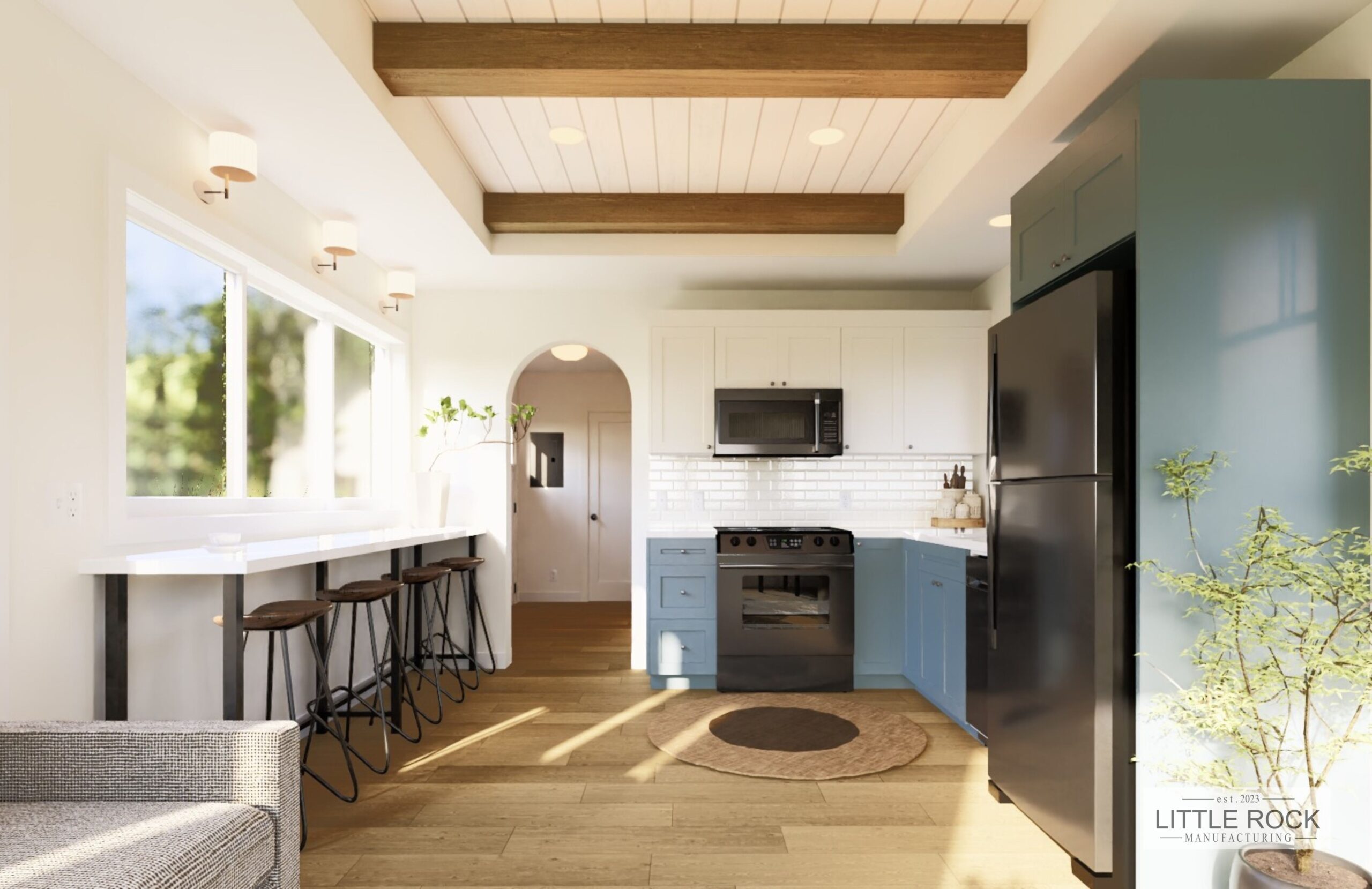The Brighton is a 1 bedroom, 1 bathroom residence built by Little Rock Manufacturing