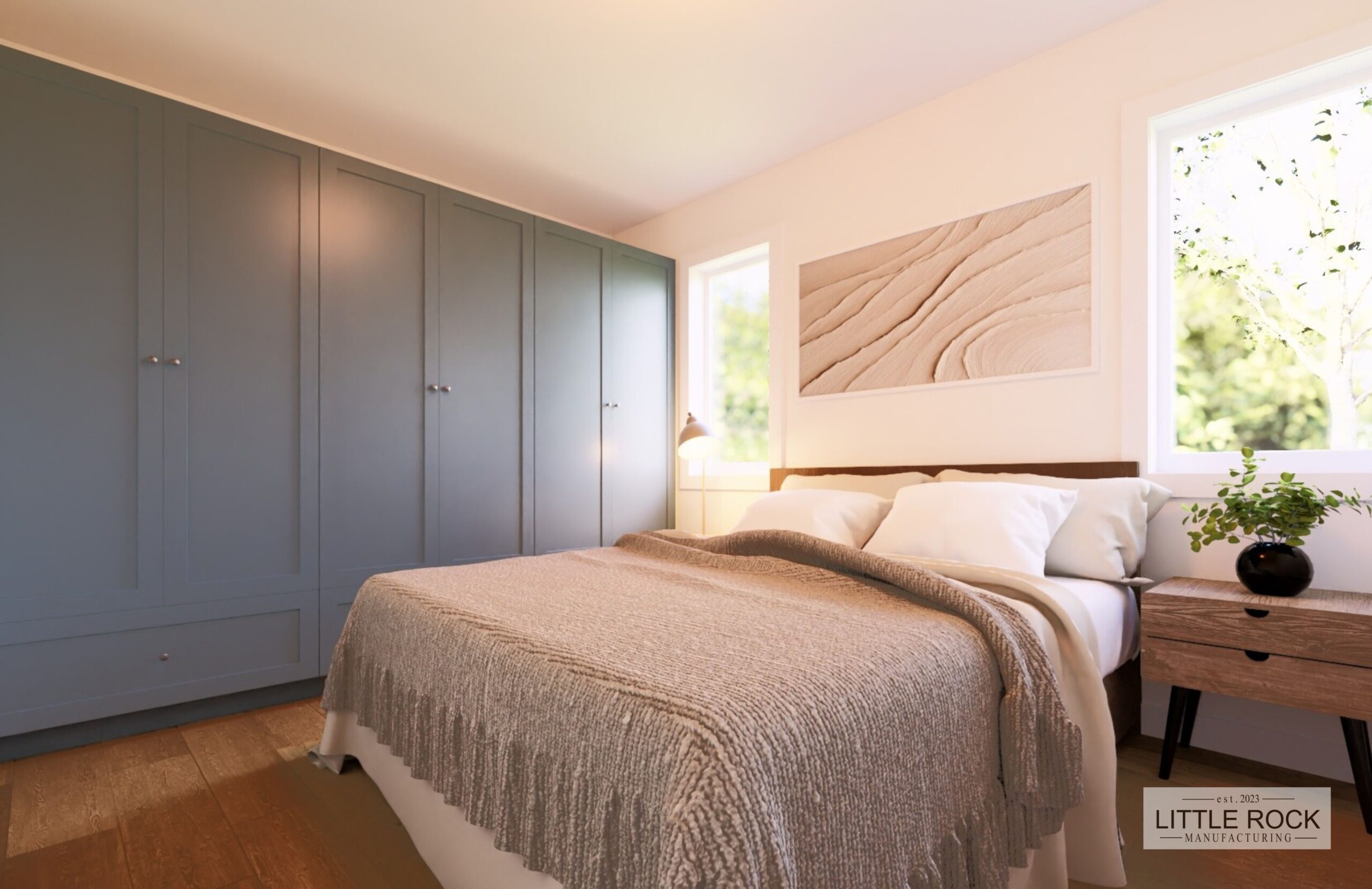 The Brighton is a 1 bedroom, 1 bathroom residence built by Little Rock Manufacturing