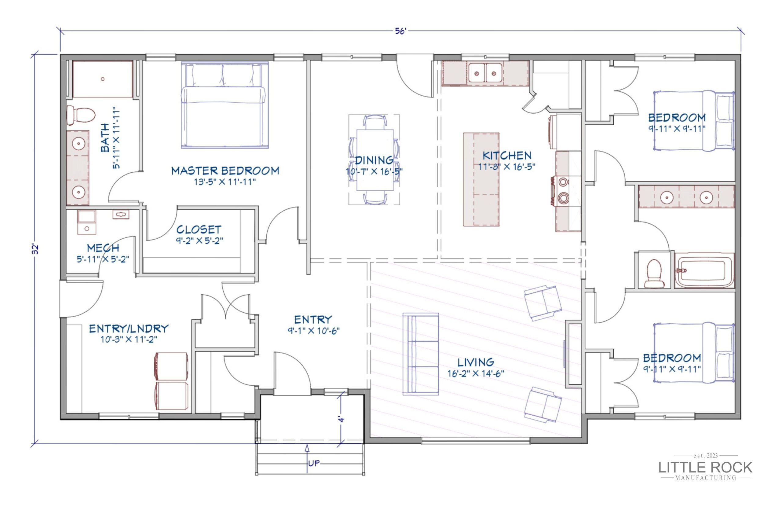 The Easton is an RTM Home built by Little Rock Manufacturing in Grande Prairie Alberta